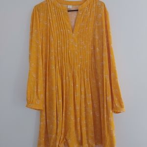 Long sleeve swing dress